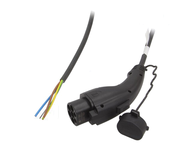 Kabel: eMobility; 1x0,5mm2,3x6mm2; 250V; 8kW; IP44; GB/T,draden Kabel: eMobility; 1x0,5mm2,3x6mm2; 250V; 8kW; IP44; GB/T,draden